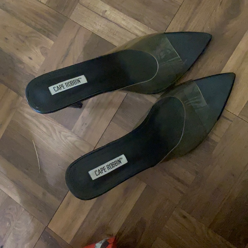 CLEAR SEE-THRU HEELS